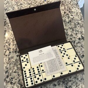 Coach Signature Leather Domino Set – Complete – Rare Home Decor Gift